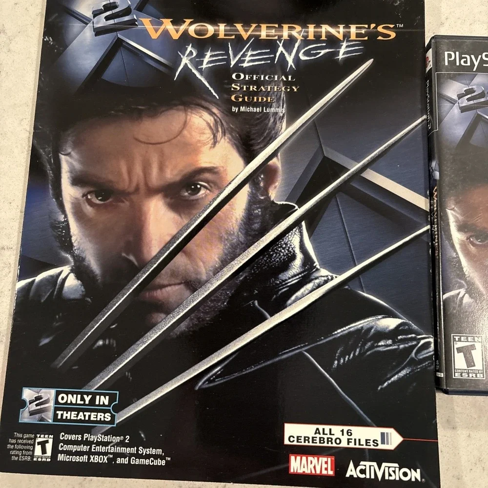 Set Wolverines Revenge‎ 2003 Official Strategy Guide & Game Playstation 2 Xbox